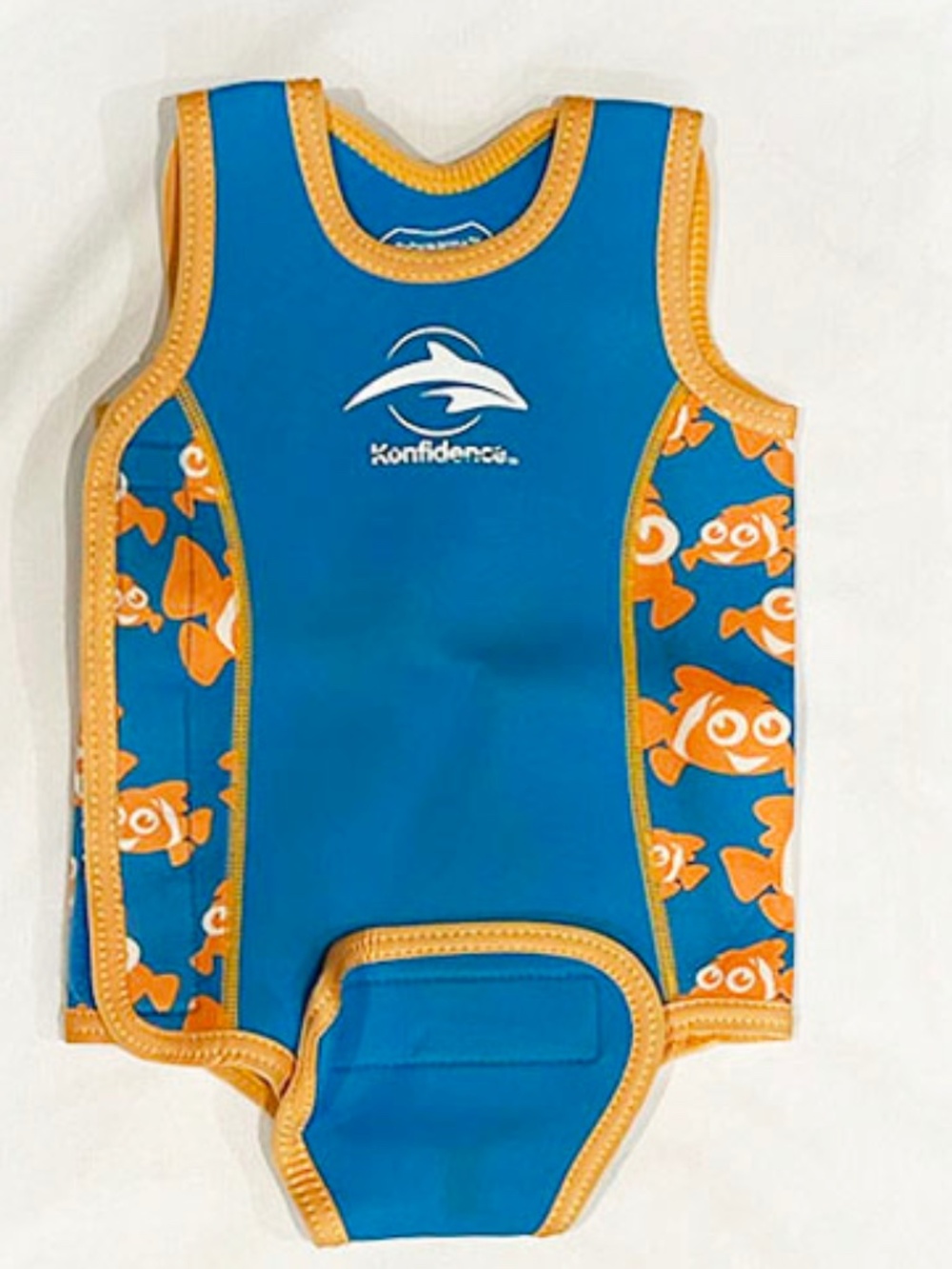 Babywarma Wetsuit 12-24Mo, Blue + Clown Fish Print - Like New